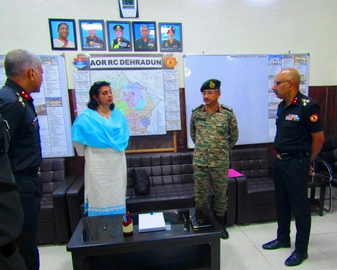 Sukriti Likhi (Secy, ESW) visit at ECHS Regional Centre, Dehradun