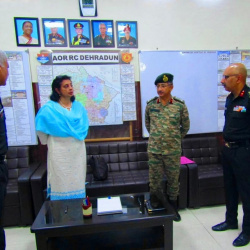 Sukriti Likhi (Secy, ESW) visit at ECHS Regional Centre, Dehradun