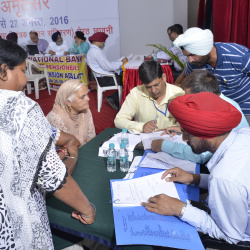 Verifying service documents of ESM/Family Pensioners for redressing pension grievances during Defence Pension Adalat.
