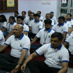 DGR staff undergoing Yoga Training during International Yoga Day on 21 Jun 2019