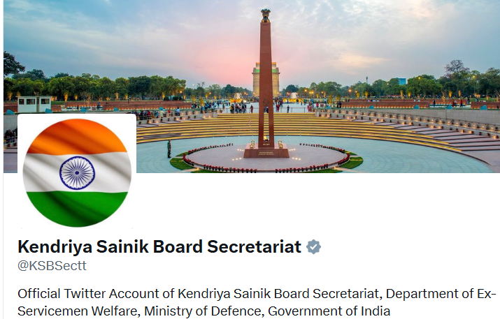 Kendriya Sainik Board Twitter