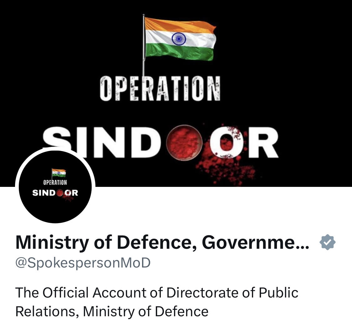 Ministry of Defence Twitter
